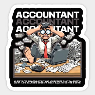 Funny Accountant Sticker